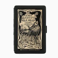 Perfection In Style Black Color Metal Cigarette Case D-058 Market Fillmore West Kensington Fall Series