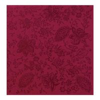 Hoffmaster 824-FD99 Linen-Like 4-Fold Burgundy Paisley Printed Dinner Napkin 16 x 17 inch, 4 packs of each 75-300 per case.