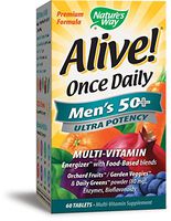 Nature's Way Alive Once Daily Men's 50 Plus Multi Ultra Potency Tablets, 60 Count