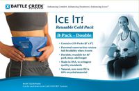 BT523EA - Ice It! ColdComfort Cold Therapy Refill, B-Pack Double 6 x 9