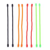 Coolfuy 6-Inch Gear Tie Reusable Rubber Twist Tie Cable Wire Gear tie 8Pcs