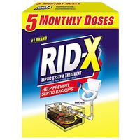 Rid-X Septic System Treatment 5-Monthly Doses, 49 oz.