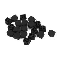 uxcell 20Pcs RJ11 Black Silicone Anti-dust Stopper/Plug for Protect Data Port of PC