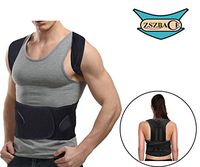 Shoulder Posture Corrector Brace and Clavicle Support Adjustable - Perfect Posture Back Brace to Improve Bad Posture (S: Waist Length fits 27.5-33.4", Black)