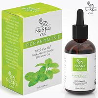 Peppermint Essential Oil 4Oz Bottle by Naska - Pure Aromatherapy Therapeutic Grade Premium Quality 100% Pure Specially Designed for Diffusers and Humidifiers