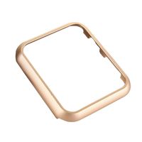 UKCOCO Metal Case Compatible Apple Watch, Aluminum Alloy Metal Frame iWatch Case Cover Protective Bumper Watch Bezel Edge Protector Compatible iWatch Series 4 Sport Edition (44mm Gold)