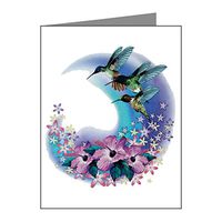 Note Card Hummingbird And Hibiscus
