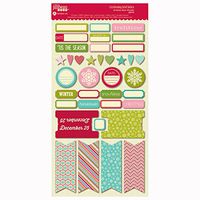Christmas Cheer Chowder Cardstock Stickers Labels-2 Sheets