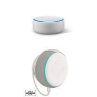 Echo Dot (3rd Gen) bundle with"Made for Amazon" Mount for Echo Dot - Sandstone