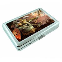 Elephant Art Design S41 Silver Cigarette Case Metal Wallet Id Holder 4" X 2.75" RFID Protection