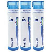 Boiron Pulsatilla 6c, 80 pellets, homeopathic Medicine for Cold with Thick, Yellow Discharge, 3 Count