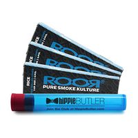 ROOR 1 1/4 Rice Pre-Rolled Cones (3 Packs) with Hippie Butler KewlTube