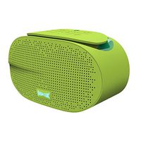 PopClik AIRYBOX Portable Wireless Bluetooth 4.0 Shockproof Rugged Speaker with Aux 3.5 mm + Micro SD Card Input - Light Green