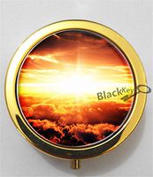 BlackKey Sunshine 3-Compartment Decorative Pocket Gift Box Case Organizer for Pill, Color 2 -1979