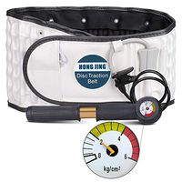 Decompression Back Belt Lumbar Spine Support for Lower Back Pain Relief, HONGJING Inflatable Back Traction Device with Pressure Gauge, One Size Fits 29-49 Waist