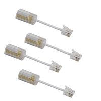 Telephone Cord Detangler, Uvital Anti-Tangle Phone Cable 360 Degree Rotating Landline Swivel Cord Untangler(White,4 PCS)