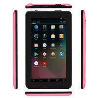 Haehne 7 Inches Tablet PC - Google Android 6.0 Quad Core, 1024 x 600 Screen, 2.0MP 0.3MP Dual Camera, 1G RAM 16GB ROM, 2800mAh, WiFi, Bluetooth (Pink)