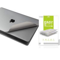 VFENG Premium 5 in 1 Gray Full Size 3M Decals Skins Covers for MacBook Pro 16.1 Inch with Touch Bar (Apple Model Number A2141),Including High Clear Screen Protector