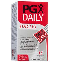 PGX by Natural Factors, Daily Singles for Healthy Weight Management, Plant-Based Dietary Supplement, 30 Individually Wrapped Sticks (2.5 g each)