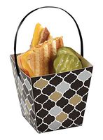 Amscan 149003 Mini Paper Cups, 2 1/2"H x 2 1/2"W x 2 1/2"D, Black