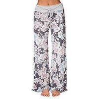Stretchy Pants for Women Women's Stretchy Wide Leg Palazzo Lounge Pants Grey