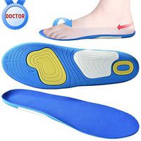 Pamyvia Orthotic Inserts with Arch Support Best Shock Absorption Orthotic Shoes Support Relieve Foot Pain for Plantar Fasciitis&Flat Feet for Men&Women (Blue-L)