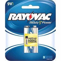 Rayovac A1604-1F Alkaline Batteries (9V; Single)