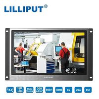 LILLIPUT non-touch TK1330-NP/C 13.3 inch LED Displays Metal Housing Open frame Industrial Monitor HDMI, VGA, DVI & A/V inputs