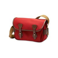 Billingham S3 Shoulder Bag (Burgundy Canvas/Chocolate Leather)