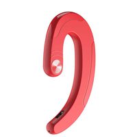 2019 New Bone Conduction Wireless Bluetooth BT 4.2 Headset Stereo Lossless Original Sound Sports Headphone Universal (Red)