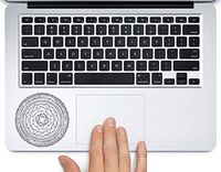 Doctor Strange Magic Circle Printed Trackpad Clear Vinyl Decal Sticker Compatible with Apple MacBook Pro Air 11" 12" 13" 15" All Years Laptop Keyboard (New 15" MacBook Pro)