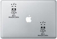 Keep Calm And Be A Pandacorn FlashDecals2750 Set Of Two (2x) , Decal , Sticker , Laptop , Ipad , Car , Truck