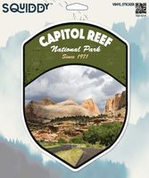 Squiddy Capitol Reef National Park - Vinyl Sticker Decal for Phone, Laptop, Water Bottle (3" Tall)