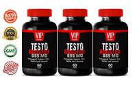 Natural Testosterone Booster - TESTOBOOSTER 855 with Fenugreek, L-Citrulline, Zinc, Tribulus Terrestris, Nettle Leaf, Ginseng and Vitamin D (3 Bottles 180 Capsules)