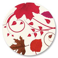 Full-Color Autumn Mahogany Rouge Envelope Seals, 140 Count