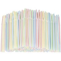 100pcs Flexible Disposable Plastic Straws for Parties, Bar, Beverage Shops, Home Straws for Kids and Adults