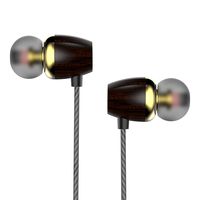 in-Ear Earbud Headphones, Moniko, Corded Headsets Microphone, Stereo Wired Headphone, Dynamic Crystal Clear Sound, 3.5mm (Light Black)