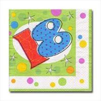 Happy 18th Birthday Napkins - 18 Years Old Lunch Napkins - 16 Count