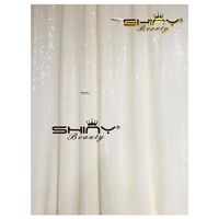 ShinyBeauty Sequin Photo Backdrop Sparkly Curtains 20FTx10FT Ivory 2 Panels Set Sequins Fabric Background Kids Mardi Gras Backdrop-0327S (240x120-Inch 2Pack, Ivory)