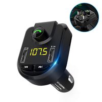 Handsfree Call Car Charger, Virwir Wireless Bluetooth FM Transmitter for Car & MP3 Player Bluetooth Stereo Adapter Kit,with Dual USB Charging Ports,Support TF Card and U Disk for All Smartphones