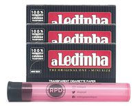 Aledinha Mini Transparent Rolling Papers (3 Packs) with Rolling Paper Depot KewlTube