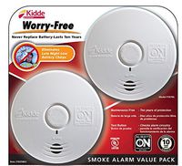 Kidde Worry-Free Smoke Alarm, 2 pk.