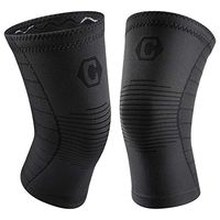 CAMBIVO 2 Pack Knee Brace, Knee Compression Sleeve Support for Men and Women, Running, Hiking, Arthritis, ACL, Meniscus Tear, Sports, Home Gym (Small, Mid Night)