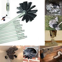 SAQIMA Dryer Duct Cleaning Kit Lint Remover Extends Up to 16 Feet Synthetic Brush Head Home Cleaning Necessity