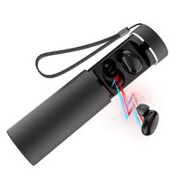 Wireless Earbuds,Bluetooth Headphones TWS Mini in-Ear Stereo Deep Bass Wireless Earphones with Microphones Charging Case Waterproof Running Bluetooth Headsets for Android iOS iPhone Samsung Black