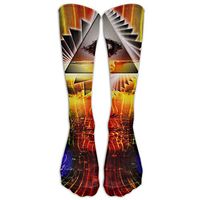 Illuminati Colorful Athletic Tube Stockings Women Men Classics Knee High Socks Sport Long Sock One Size