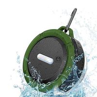 TOP C6 Shower Speaker, IPX5 Waterproof Bluetooth Speaker with 6H Playtime, 5W Big Sound, Built-in Mic, Portable Speaker with Suction Cup & Sturdy Hook, Suit for Bathroom, Hiking, Biking, Pool