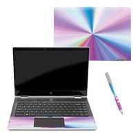 Mightyskins Skin Compatible with Hp Pavilion X360 14" (2018) - Rainbow Zoom | Protective, Durable, and Unique Vinyl Decal Wrap Cover | Easy to Apply, Remove, and Change Styles | Made in The USA