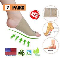 Arch Support，New Material，Arch Compression Sleeves/Socks with Comfort Gel Pad,Best for Plantar Fasciitis & Flat Feet/Foot, Pain Relief, for Men & Women （1 Pair） … (Large Size)