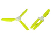 Microheli Plastic Folding 3-Blade Propeller 5045 CW/CCW w/Bracket (YELLOW)